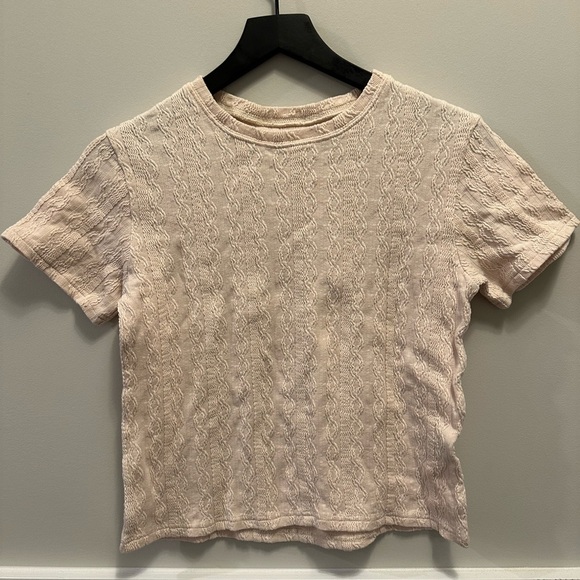 Women's Cream Textured Top - Picture 1 of 2